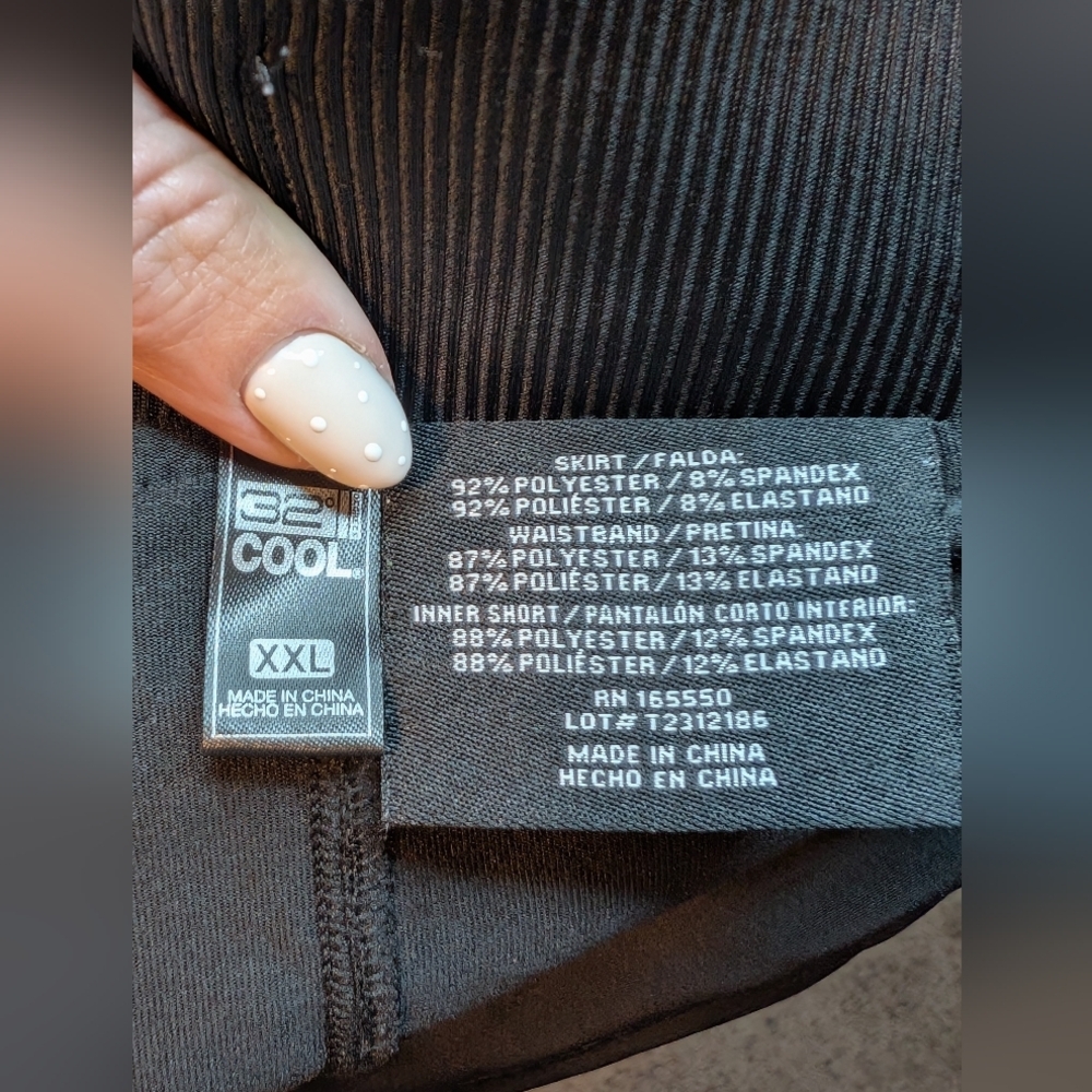 32° Degrees Cool Black Skort Active Wear Size XXL - Picture 9 of 10